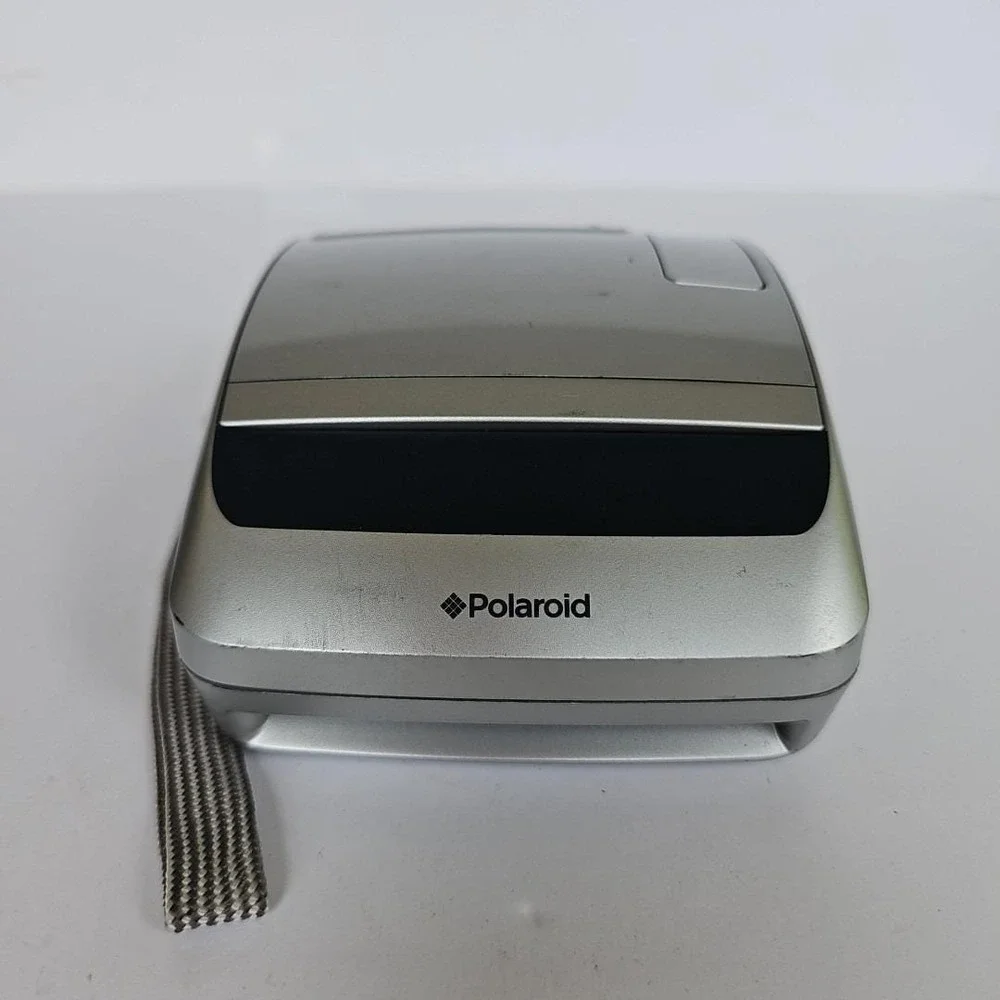Vintage Polaroid ONE 600 Instant Film Camera Silver - Untested 1615